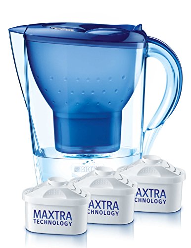 BRITA Wasserfilter Marella Cool blau inklusive 3...